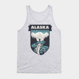 Alaska Fly Fishing Action Design Tank Top